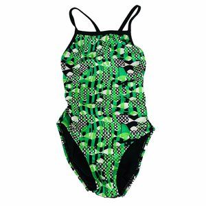 DOLPHIN Women’s V-Back Uglies Competition-Style Swimsuit Fully Lined Size 30/XS